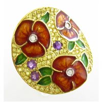 Anneau Damiata Gioielli Femme in Or jaune Zircone 3205/102-D199 - 3205/102-D199